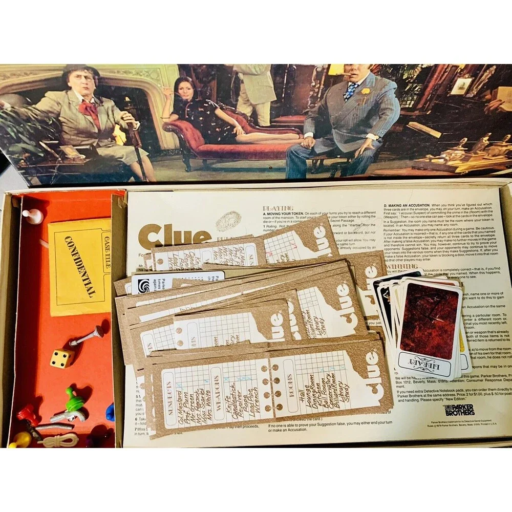 Parker Brothers clue 1972